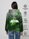 Женское худи / Листья зеленые CODE ERROR 404