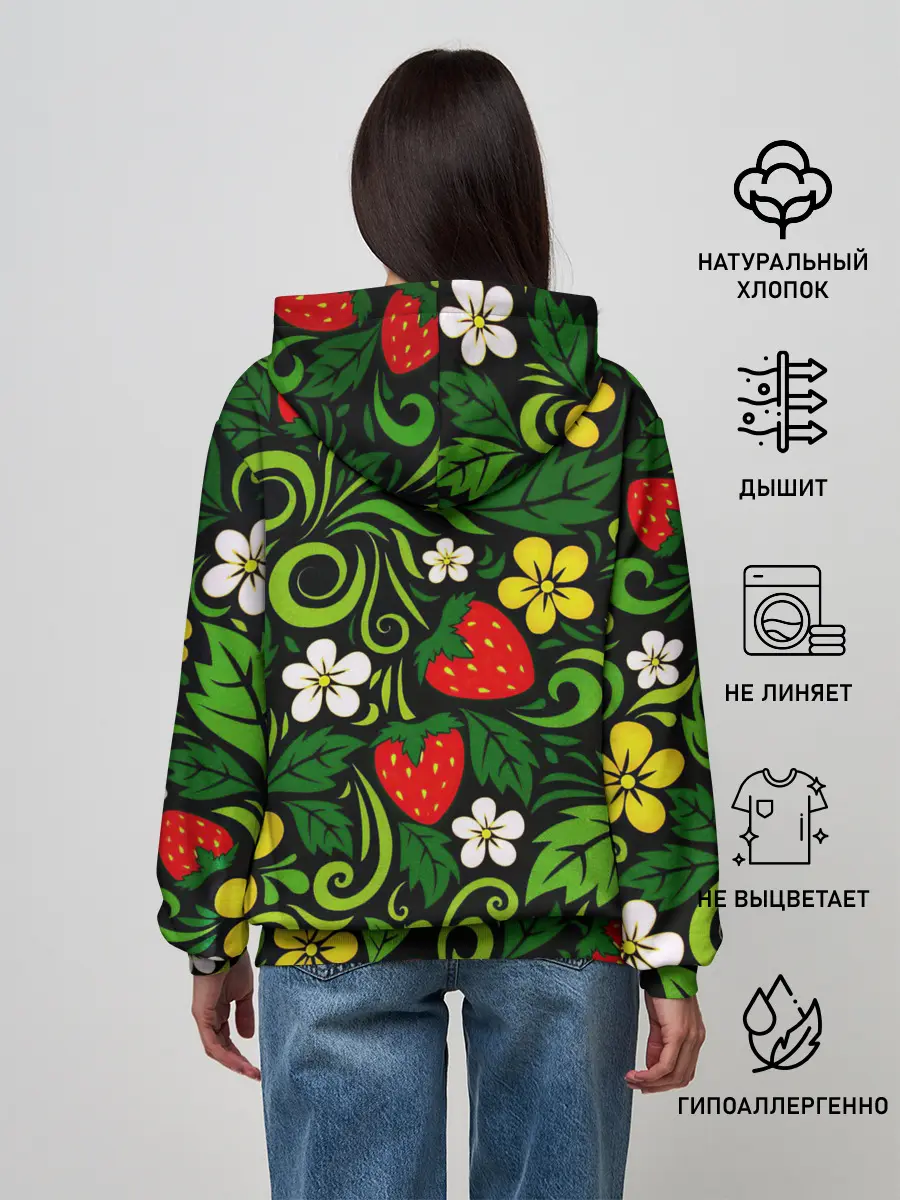 Женское худи / Хохлома