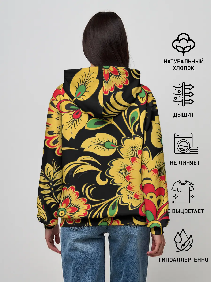 Женское худи / Хохлома