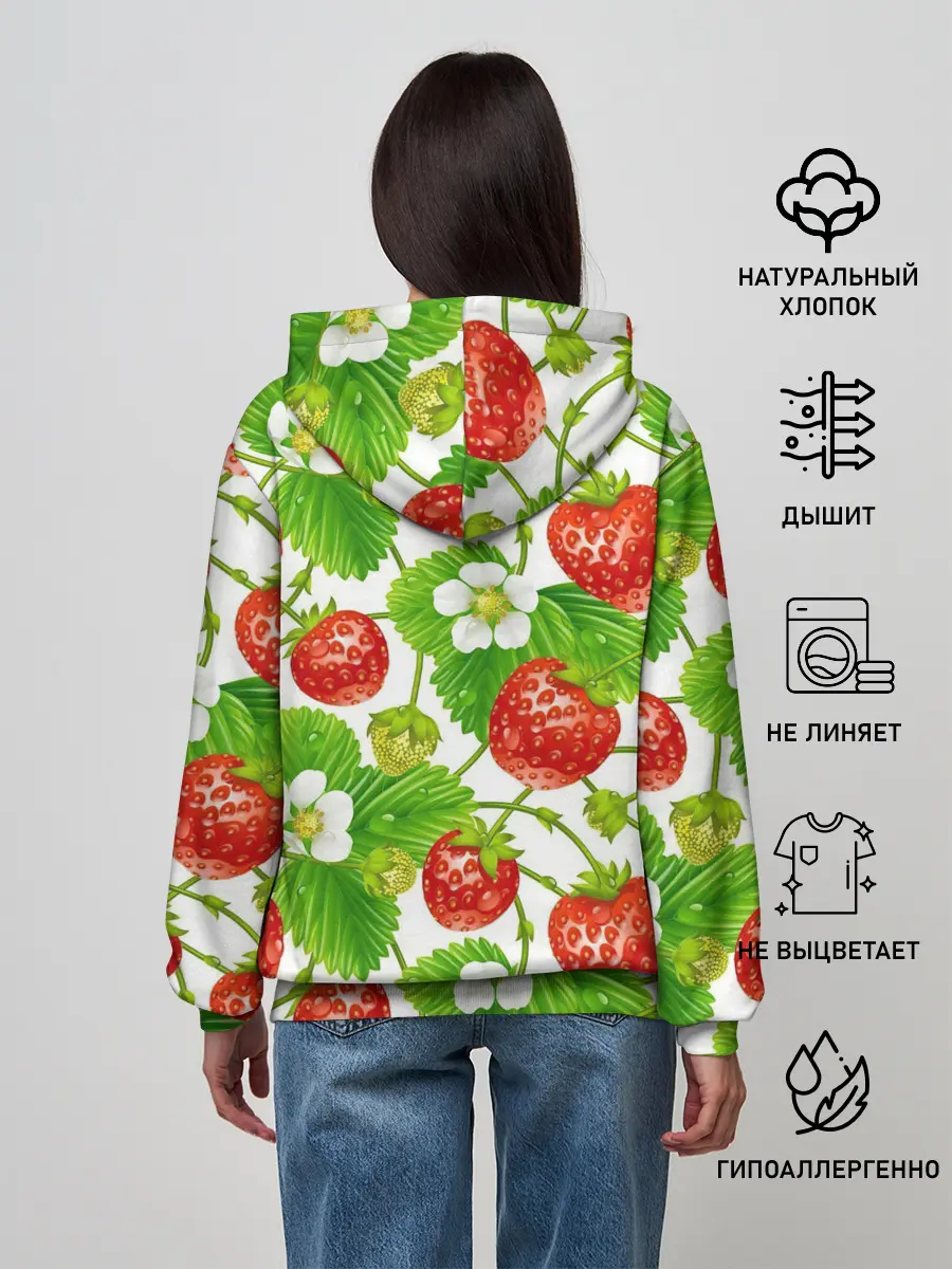 Женское худи / Земляника