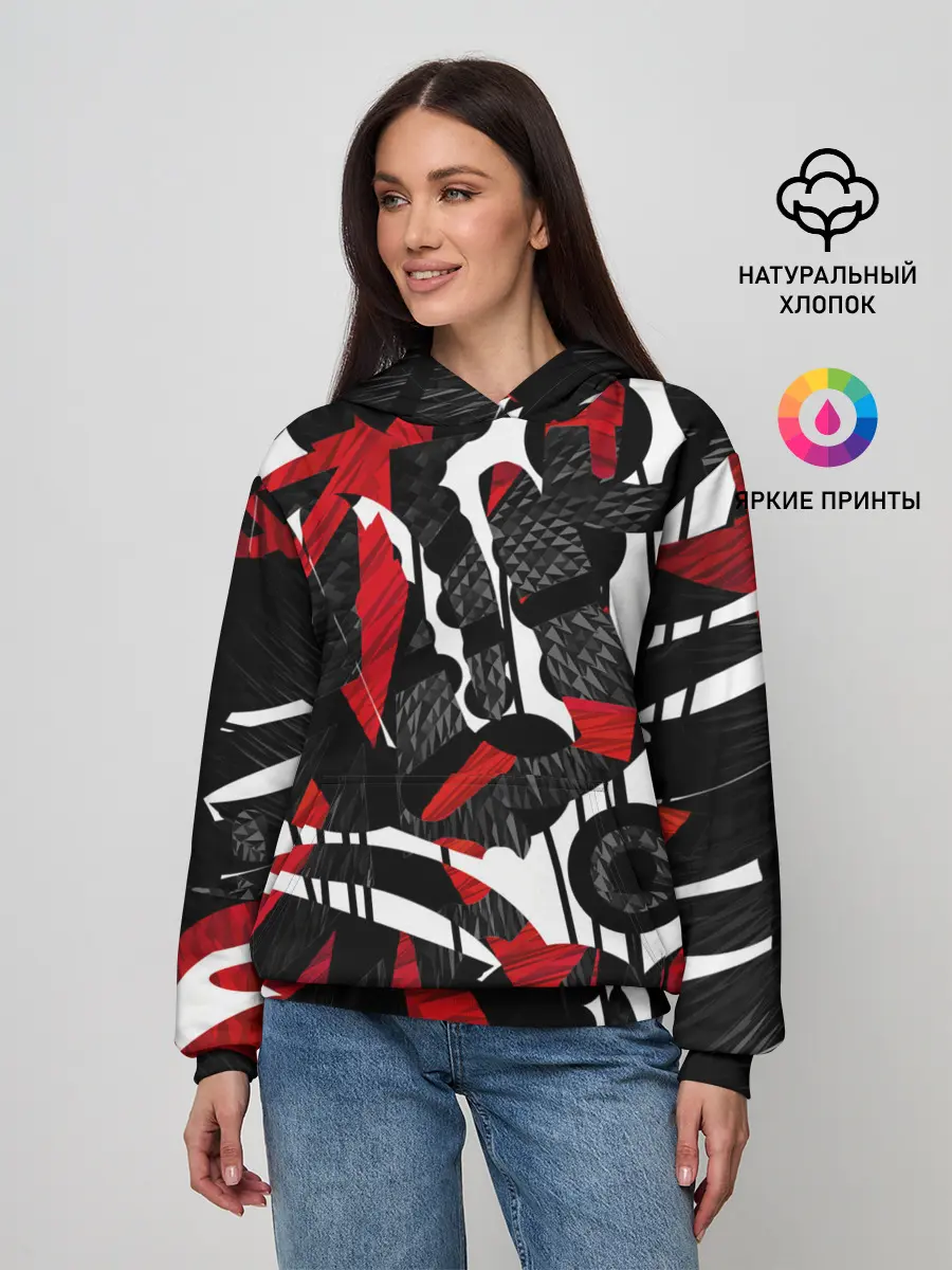Женское худи / Abstract art