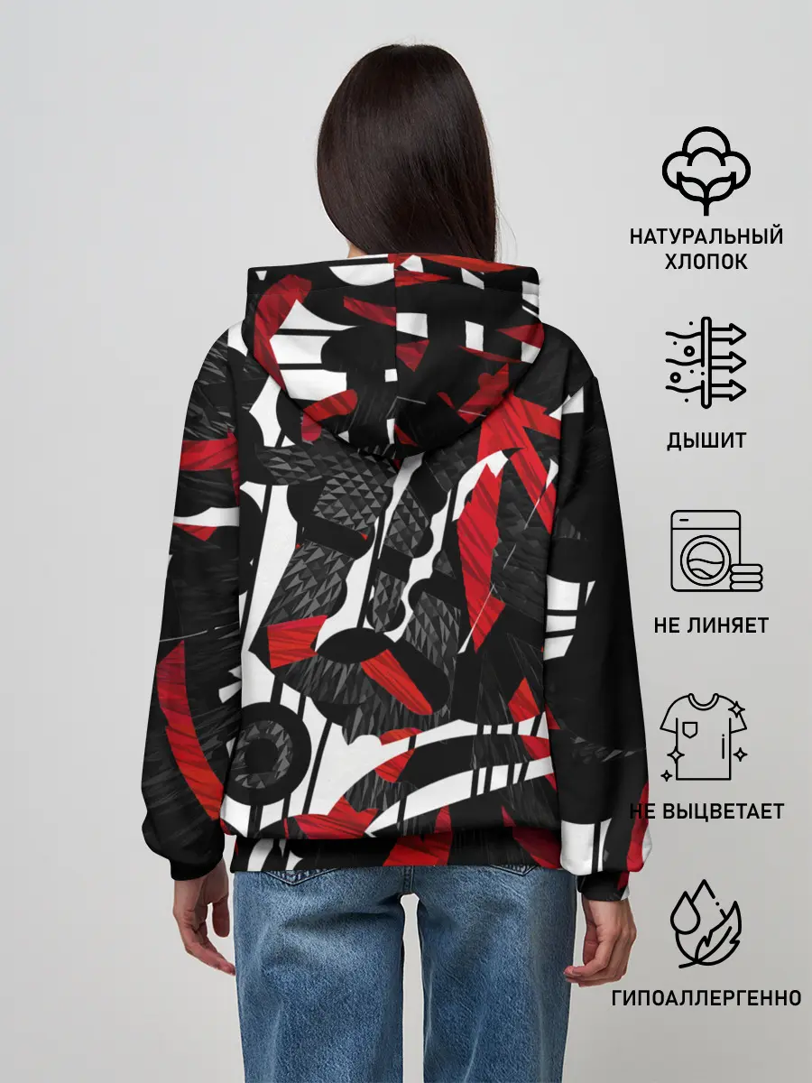 Женское худи / Abstract art