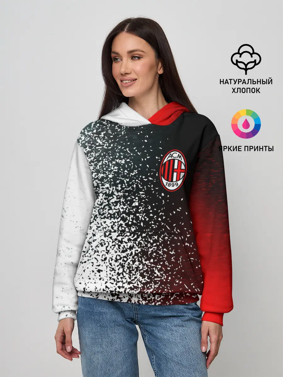 Женское худи / AC MILAN / МИЛАН