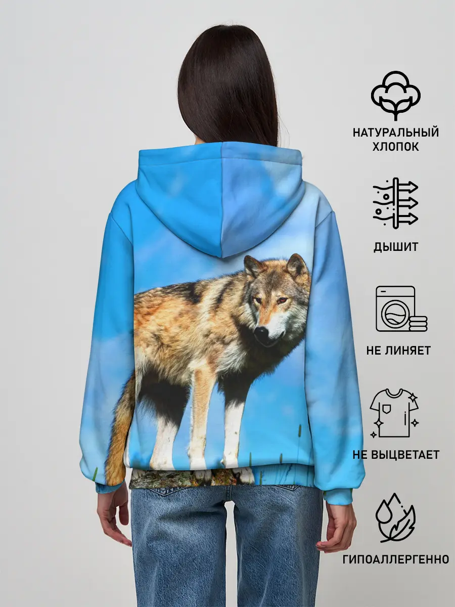 Женское худи / Волк