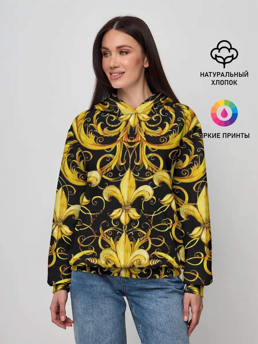 Женское худи / gold spades