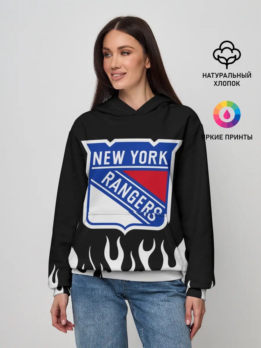 Женское худи / Нью-Йорк Рейнджерс