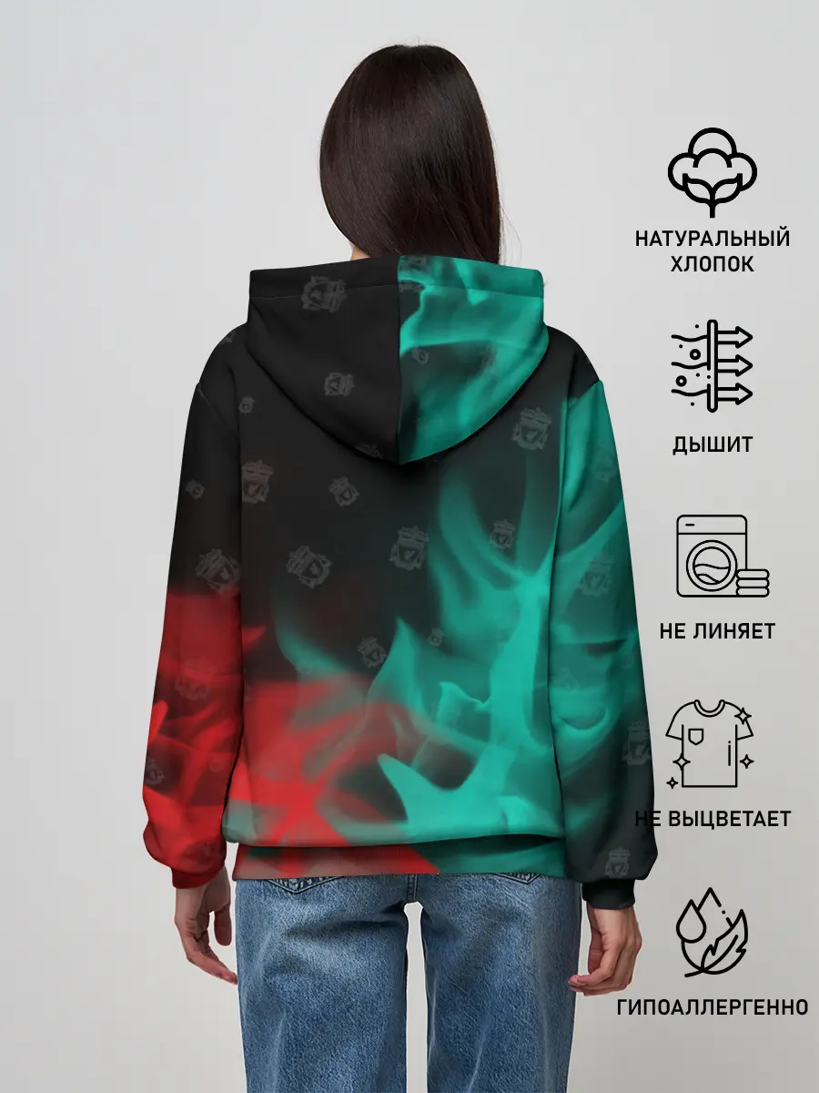 Женское худи / LIVERPOOL / Ливерпуль