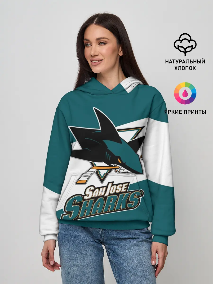 Женское худи / Сан Хосе Шаркс