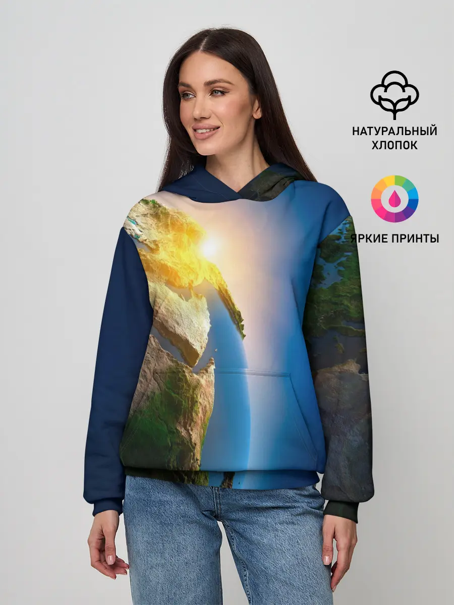 Женское худи / Планета Земля