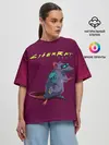 Женская футболка оверсайз / CyberRat 2077|КиберКрыс 2077