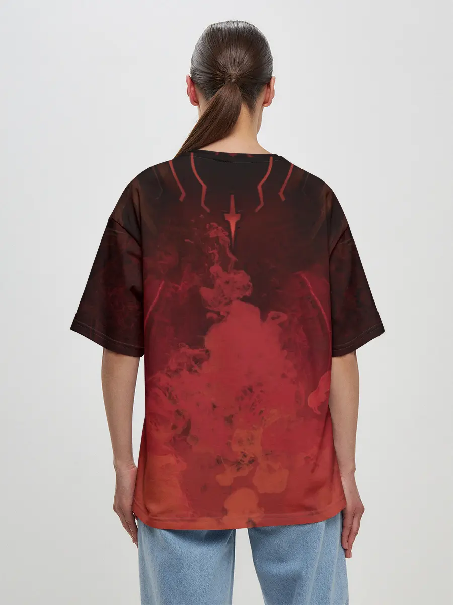 Женская футболка оверсайз / Doom | Думгай