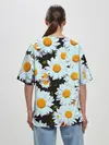 Женская футболка оверсайз / Ромашки