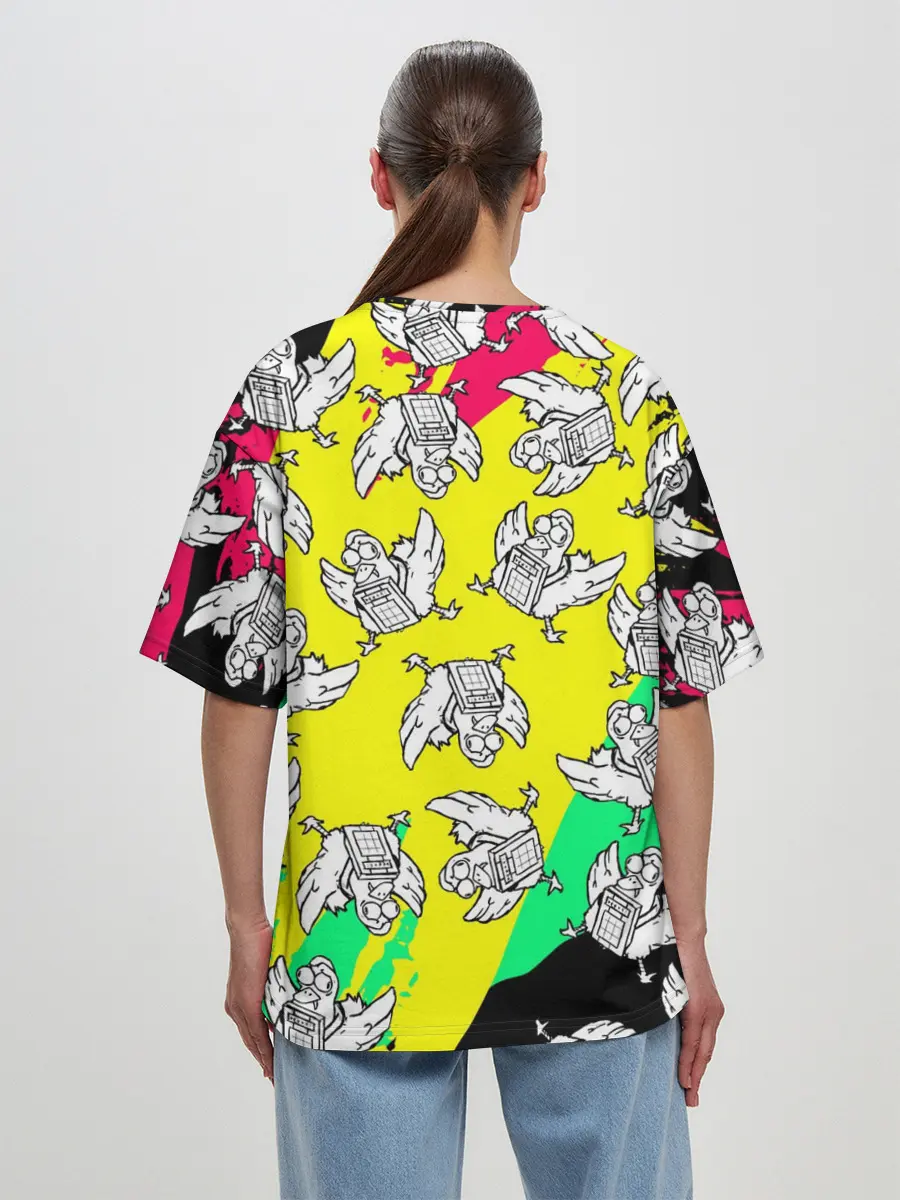 Женская футболка оверсайз / CS GO CHICKEN