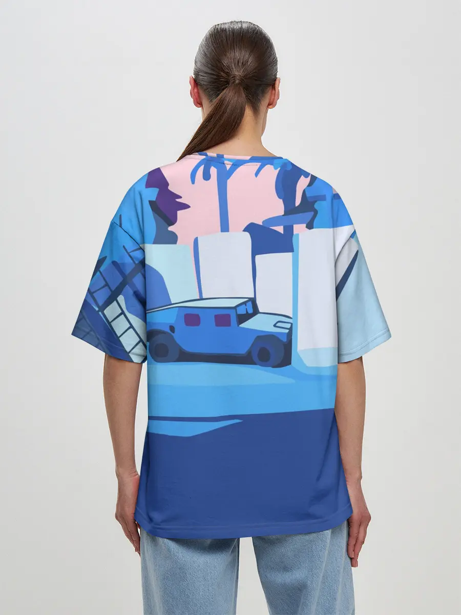 Женская футболка оверсайз / CS GO МУЛЬТФИЛЬМ