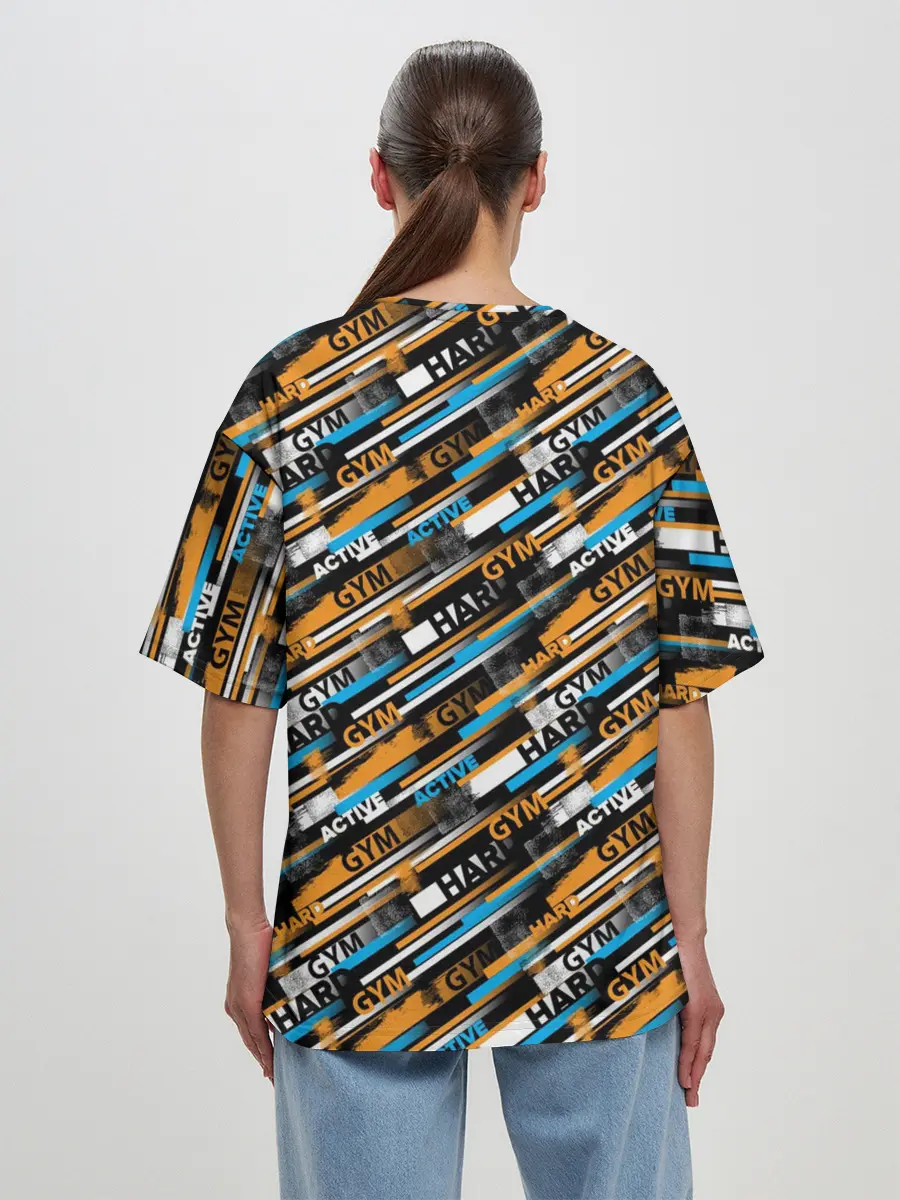 Женская футболка оверсайз / Fitness