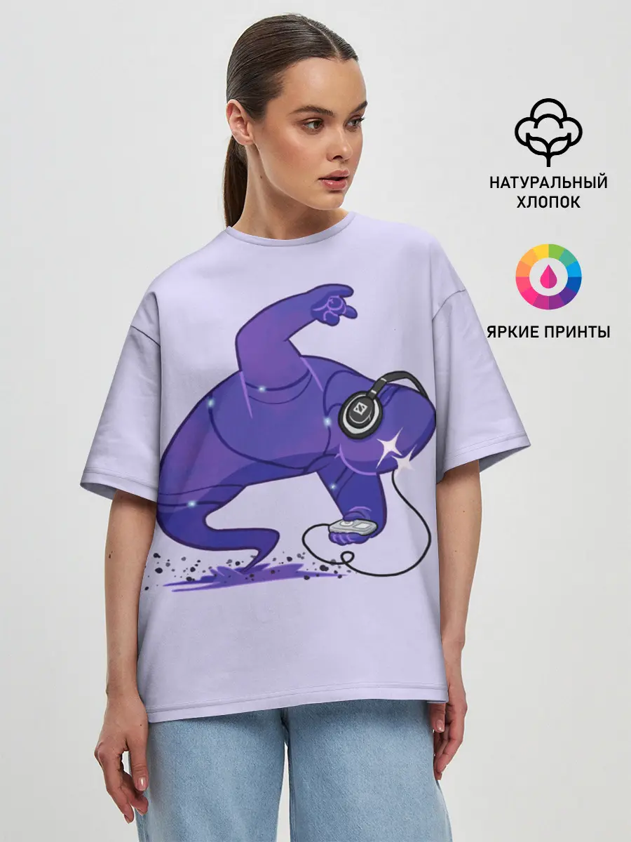 Женская футболка оверсайз / Танец Энигмы | Dota 2