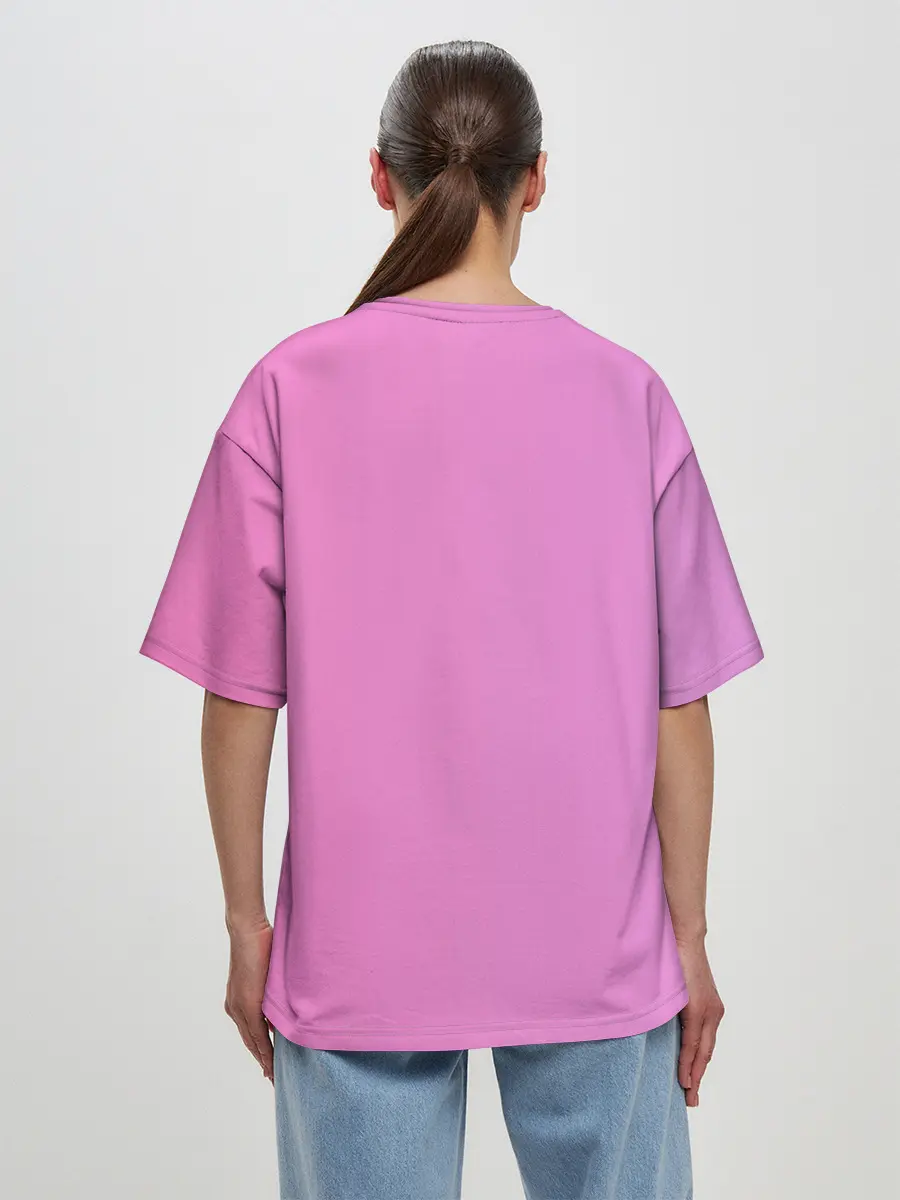 Женская футболка оверсайз / Bitch club