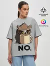 Женская футболка оверсайз / NO.
