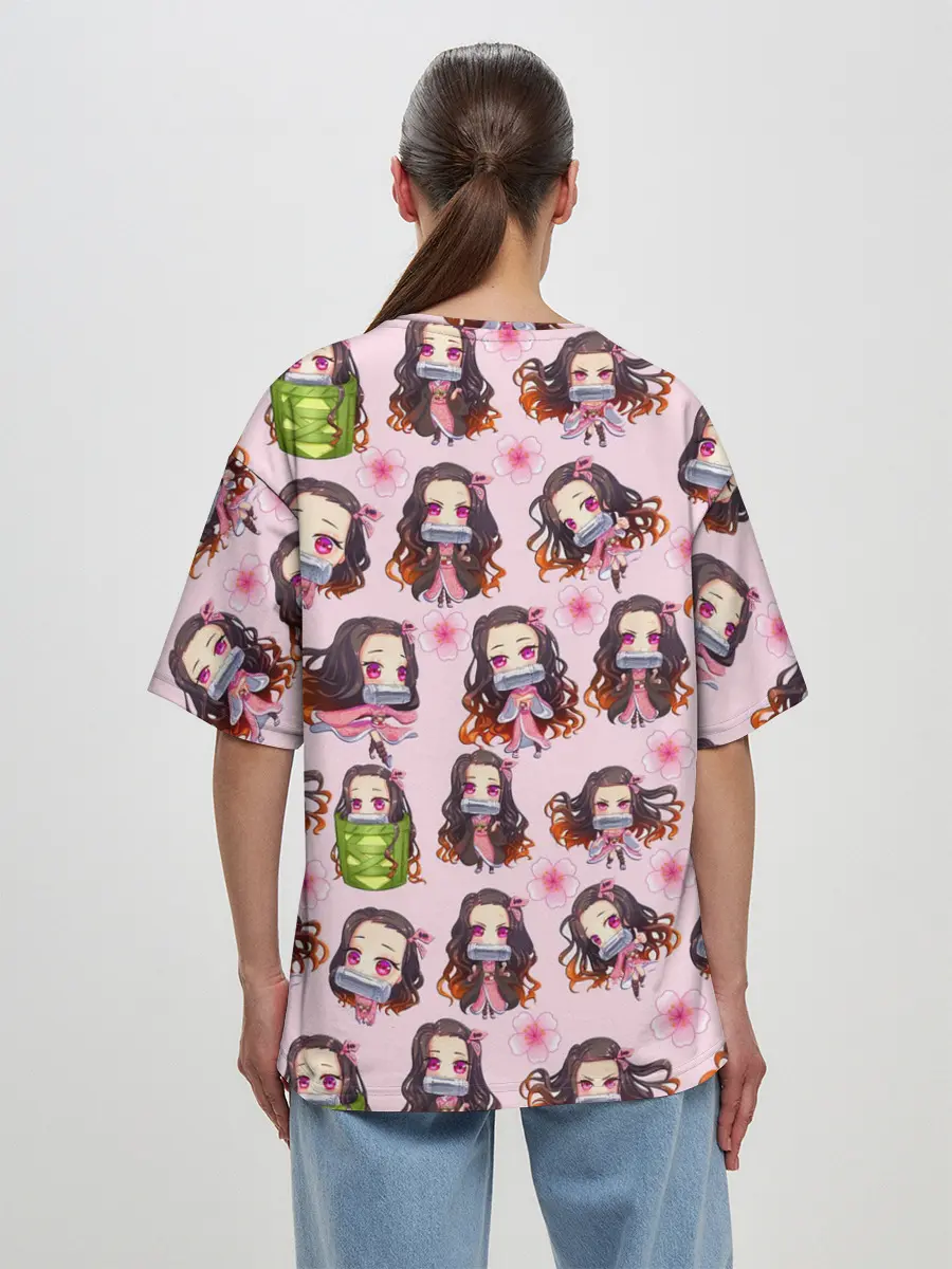 Женская футболка оверсайз / НЕЗУКО