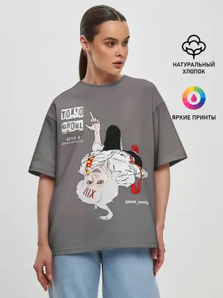 Женская футболка оверсайз / JUUZOU SUZUYA | Tokyo Ghoul