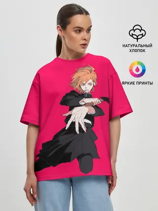 Женская футболка оверсайз / Нобара Магическая Битва