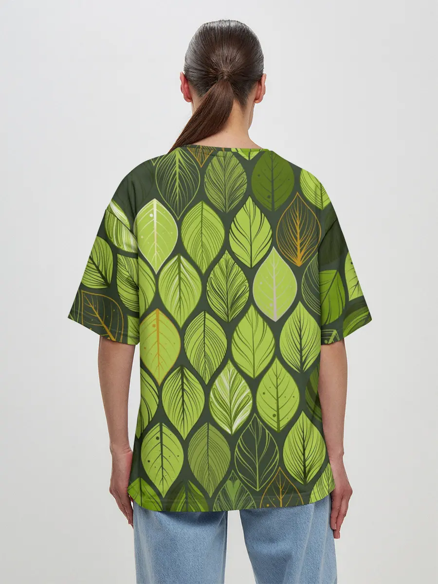 Женская футболка оверсайз / ЛЕСНАЯ БРОНЯ