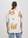 Женская футболка оверсайз / Милый Корги