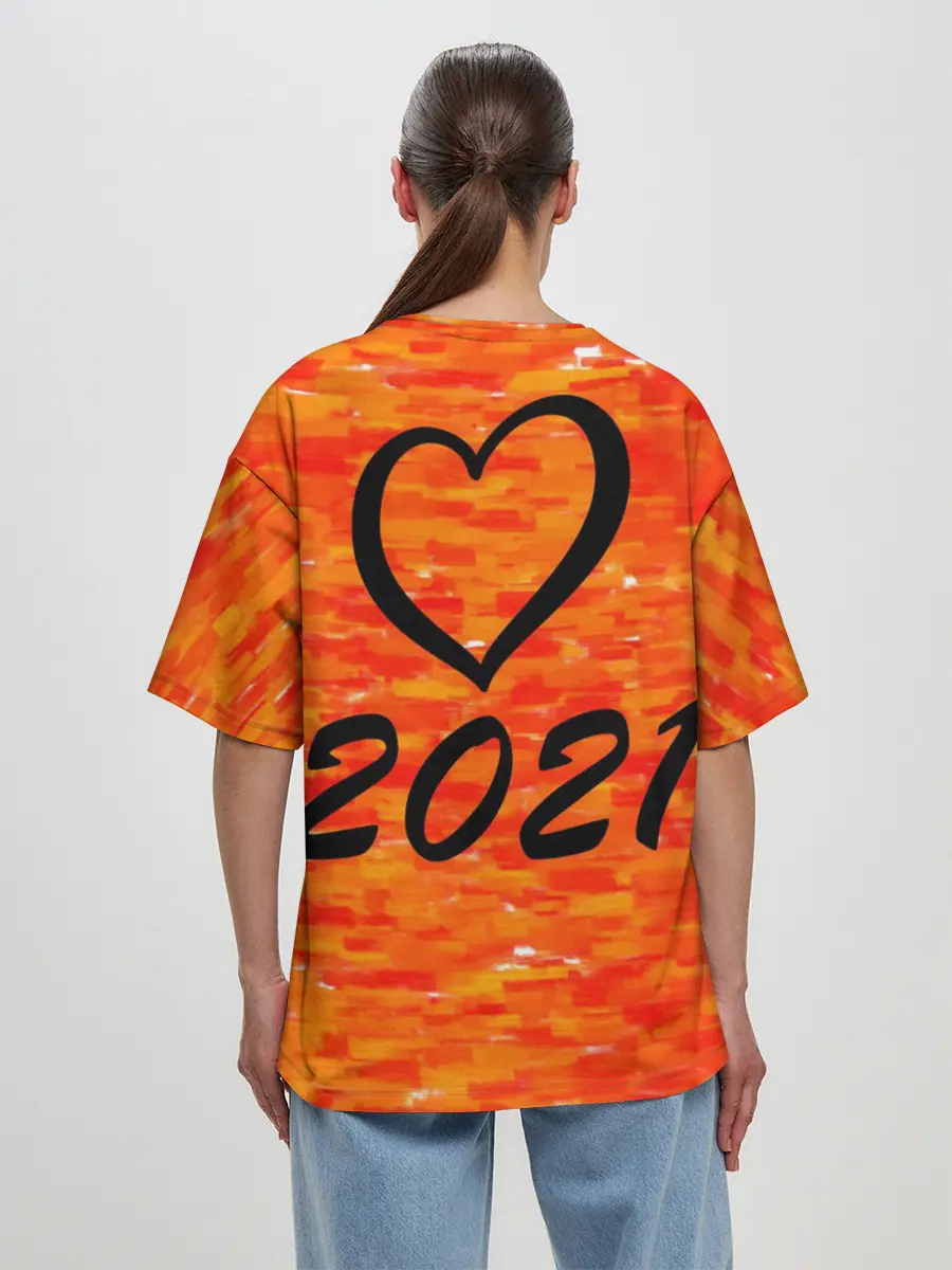 Женская футболка оверсайз / Евровидение 2021 $