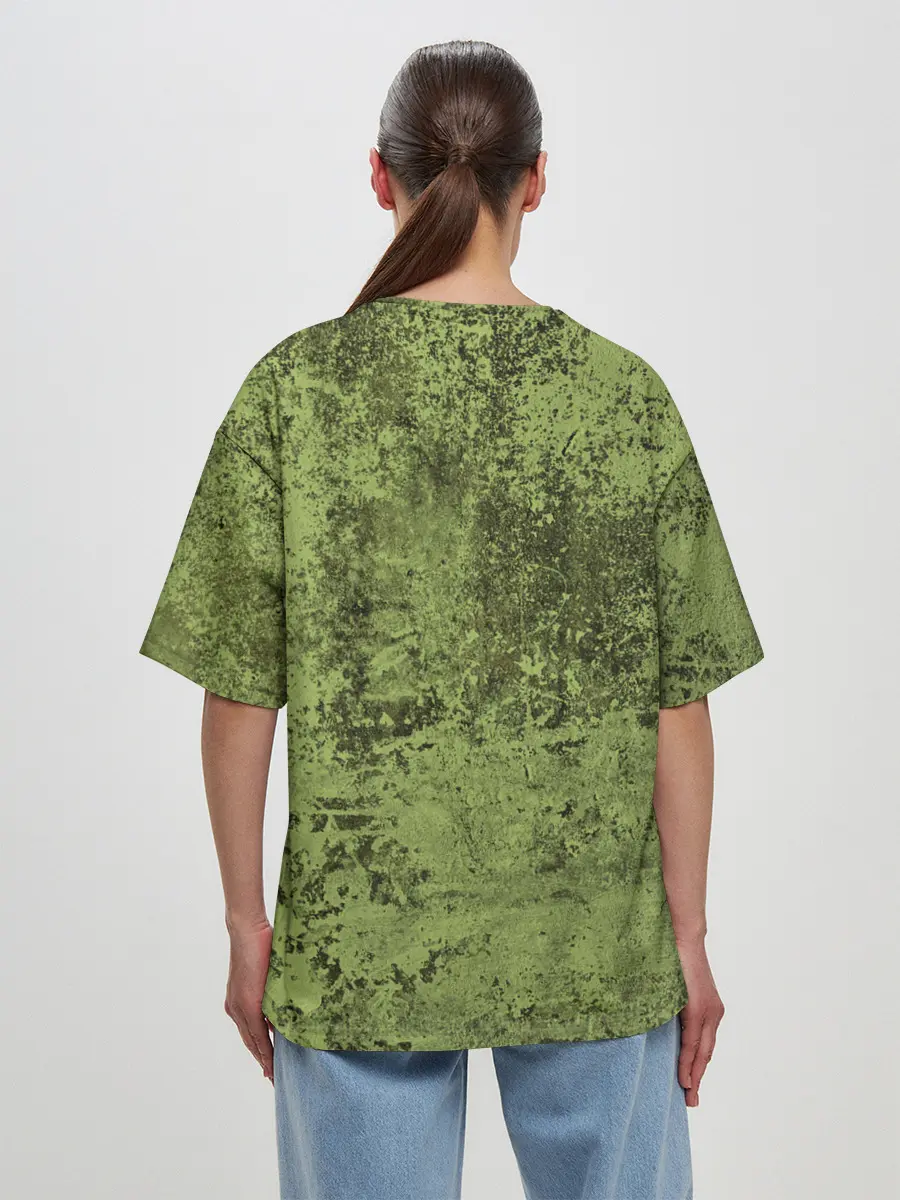 Женская футболка оверсайз / Динозавр из груди | Dino