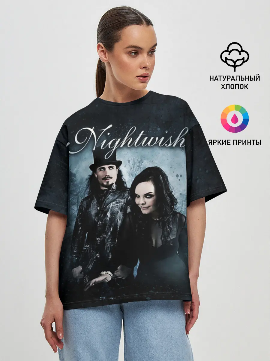 Женская футболка оверсайз / NIGHTWISH
