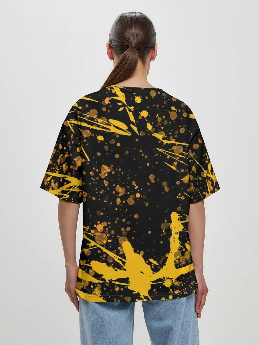 Женская футболка оверсайз / Котобургер