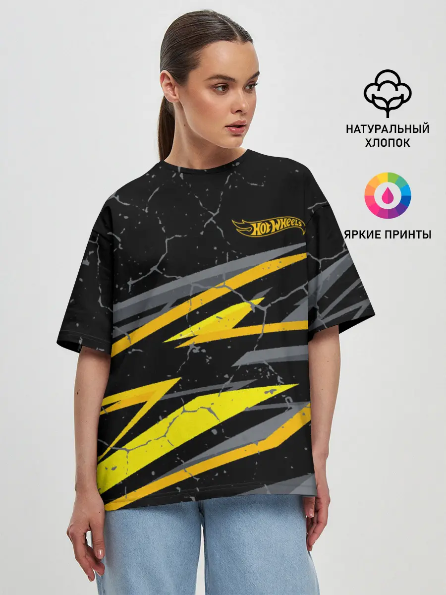 Женская футболка оверсайз / Hot Wheels