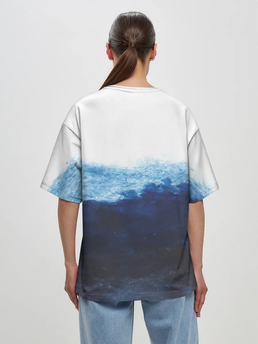 Женская футболка оверсайз / Акула