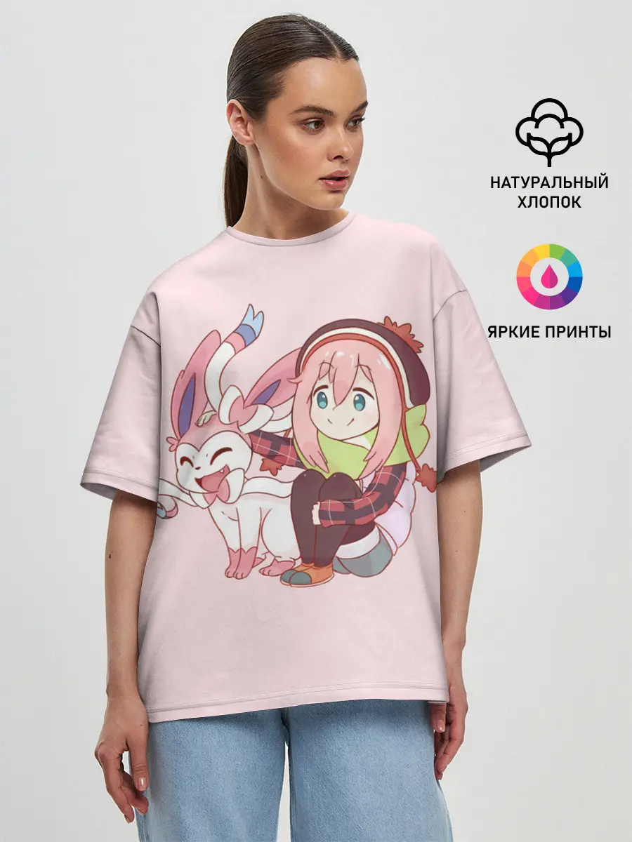 Женская футболка оверсайз / Nadeshiko
