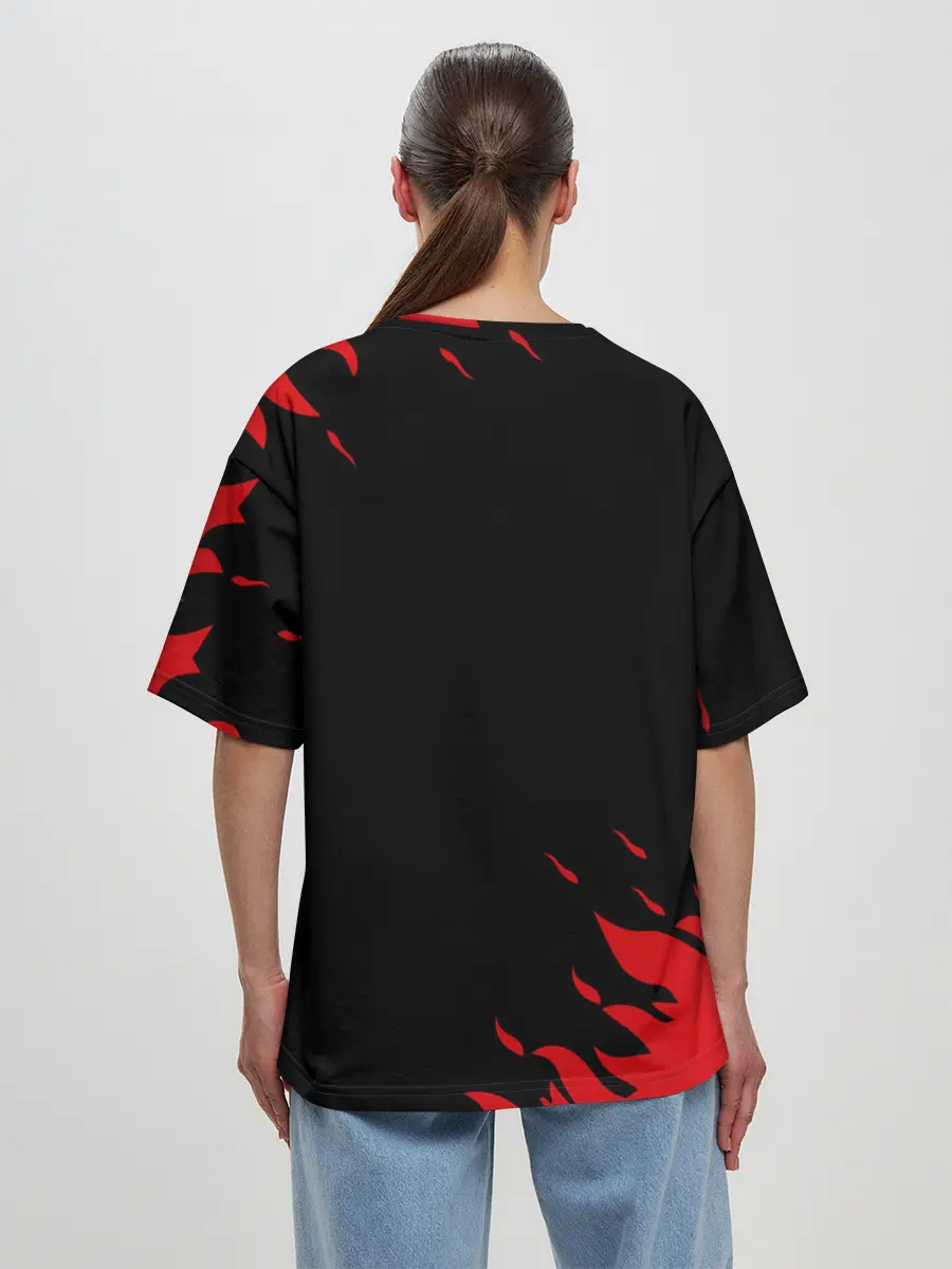 Женская футболка оверсайз / DOOM | ДУМ