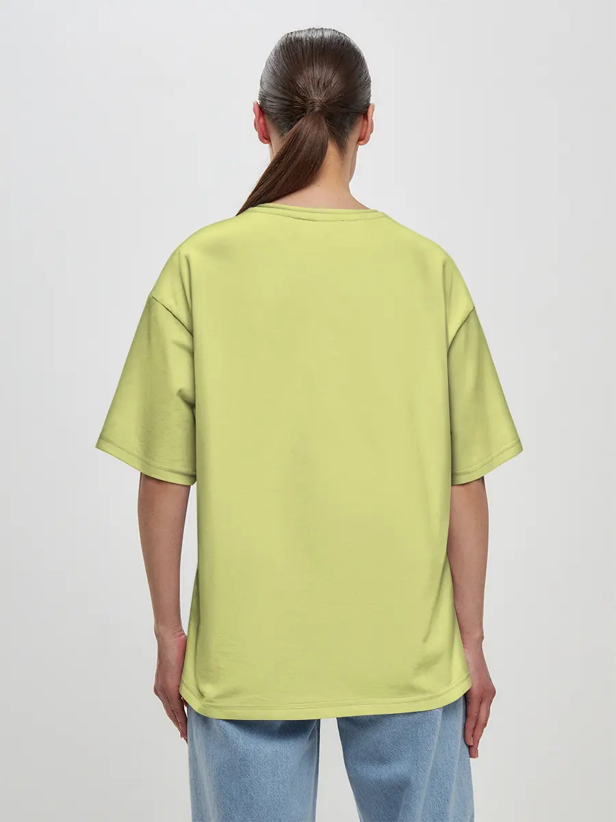 Женская футболка оверсайз / Лиса на траве