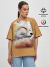 Женская футболка оверсайз / Лисичка