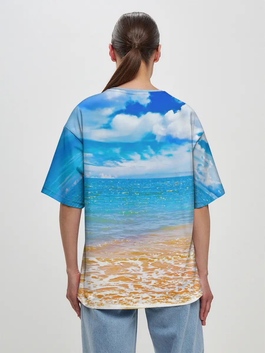 Женская футболка оверсайз / Маюри