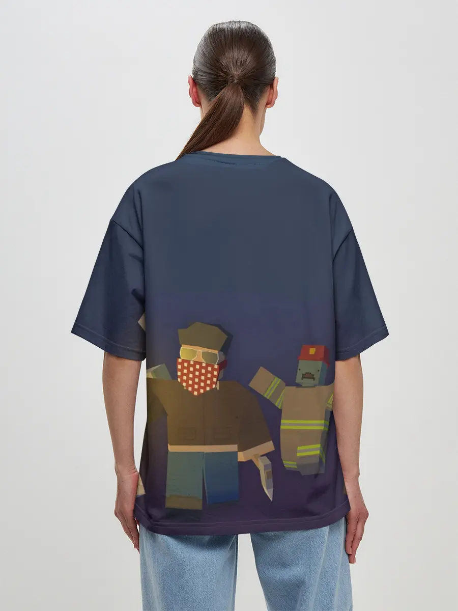 Женская футболка оверсайз / Unturned