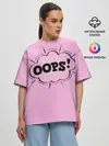 Женская футболка оверсайз / OOPS