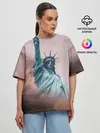 Женская футболка оверсайз / Статуя свободы