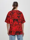 Женская футболка оверсайз / Ahegao red