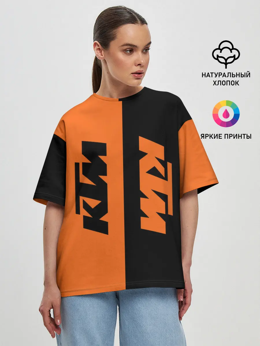 Женская футболка оверсайз / KTM | КТМ