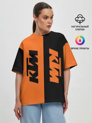 Женская футболка оверсайз / KTM | КТМ
