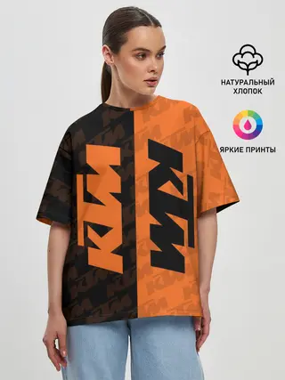 Женская футболка оверсайз / KTM | КТМ