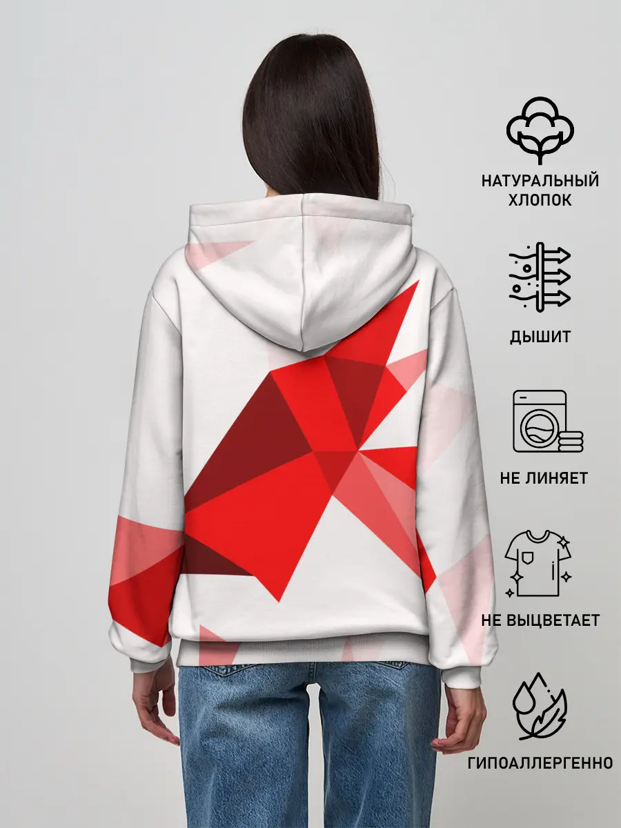 Женское худи / GEOMETRY RED