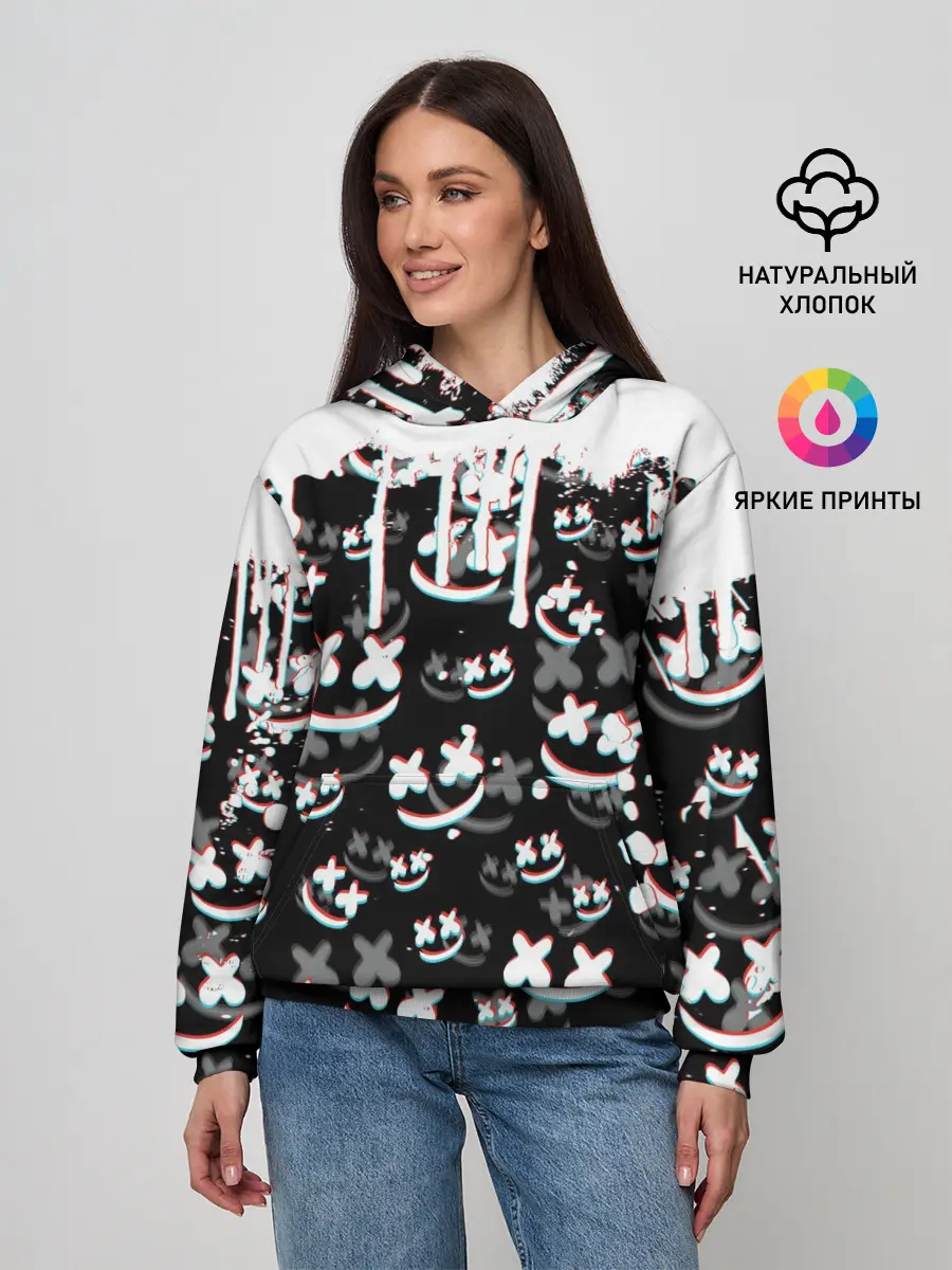 Женское худи / MARSHMELLO GLITCH