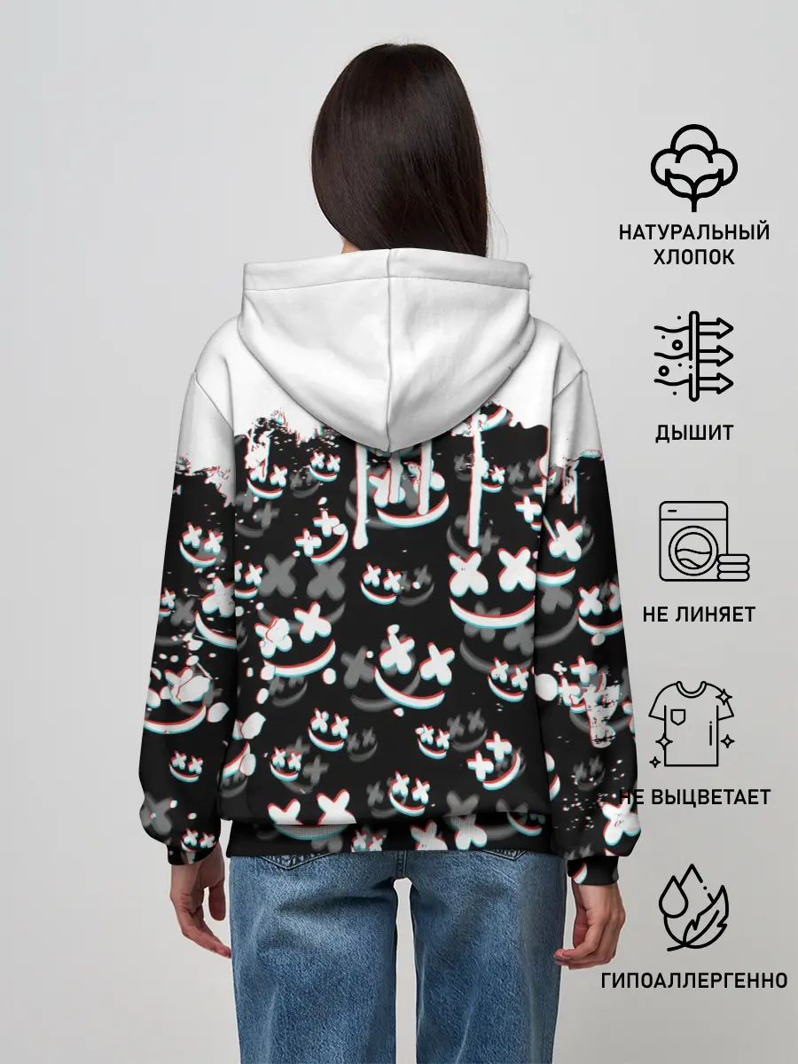 Женское худи / MARSHMELLO GLITCH