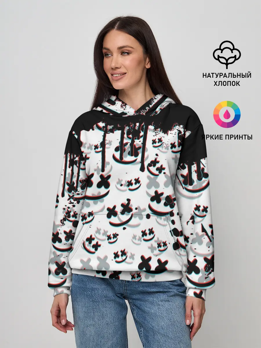 Женское худи / MARSHMELLO GLITCH