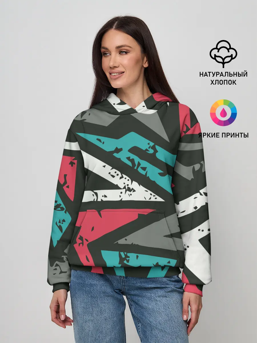 Женское худи / Geometric Abstraction